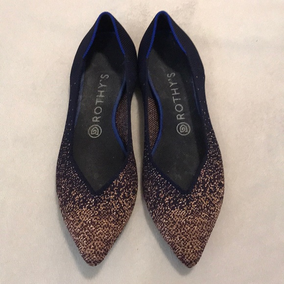 midnight metallic rothys